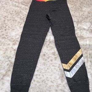 Girls Large (10-12) Rainbow Sweatpant Joggers